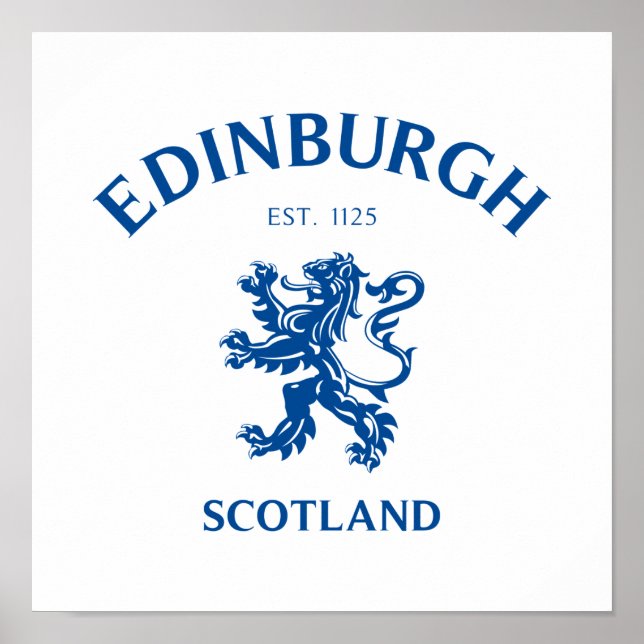 EDINBURGH Scotland Poster (Front)