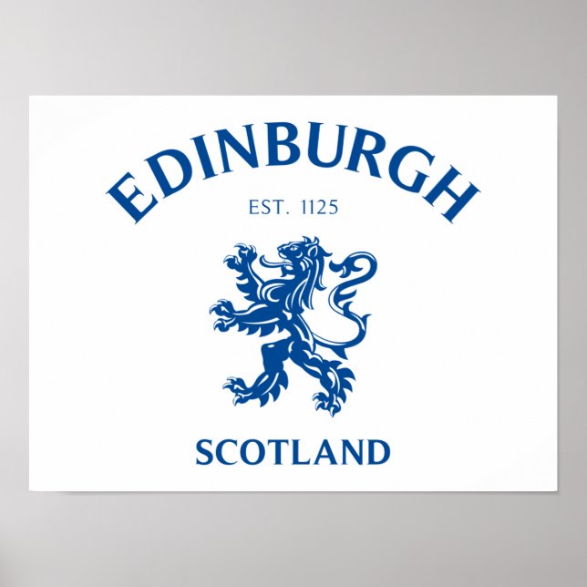 Edinburgh Scotland Poster (Front)