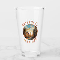 Edinburgh Scotland Retro Distressed Circle