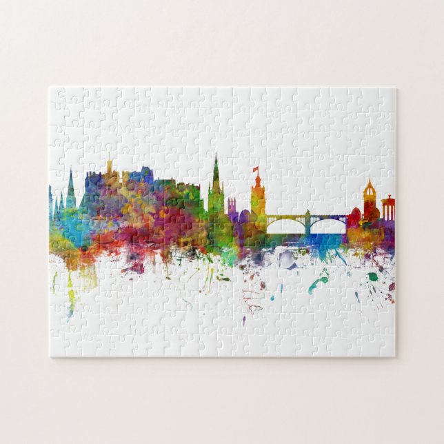 Edinburgh Scotland Skyline Jigsaw Puzzle (Horizontal)