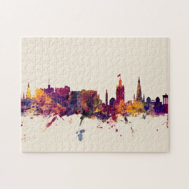 Edinburgh Scotland Skyline Jigsaw Puzzle (Horizontal)