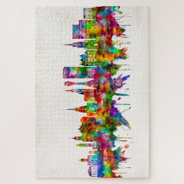 Edinburgh Scotland Skyline Jigsaw Puzzle (Vertical)