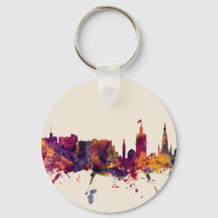 Edinburgh Scotland Skyline Keychain