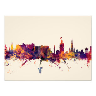 Edinburgh Scotland Skyline Photo Print