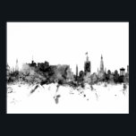 Edinburgh Scotland Skyline Poster<br><div class="desc">Watercolor art print of the skyline of Edinburgh,  Scotland,  United Kingdom</div>