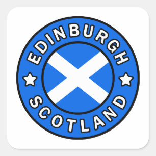 Edinburgh Scotland Square Sticker