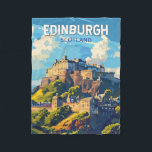 Edinburgh Scotland Travel Art Vintage Fleece Blanket<br><div class="desc">Edinburgh retro vector travel design. Edinburgh is Scotland's compact,  hilly capital. It has a medieval Old Town and elegant Georgian New Town with gardens and neoclassical buildings.</div>