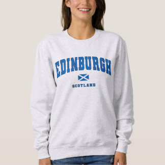 Edinburgh Scotland Uk Vintage College Style  Sweatshirt