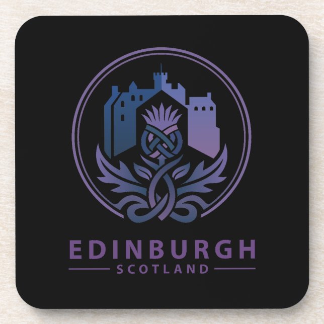 Edinburgh Scotland United Kingdom Coaster (Front)