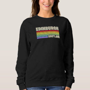 Edinburgh Scotland United Kingdom Rainbow Gay Prid Sweatshirt