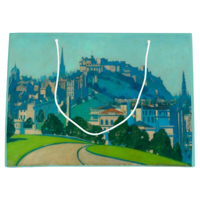 Edinburgh, Scottish Capital City (by George Henry) Large Gift Bag (Front)