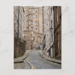 Edinburgh Side Street Holiday Postcard
