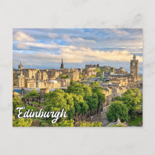 Edinburgh Skyline, Scotland, United Kingdom Postcard