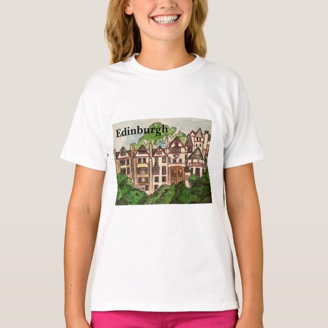 Edinburgh  T shirt ( Ramsay garden) (Front)