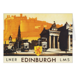 Edinburgh via LNER Rail Poster
