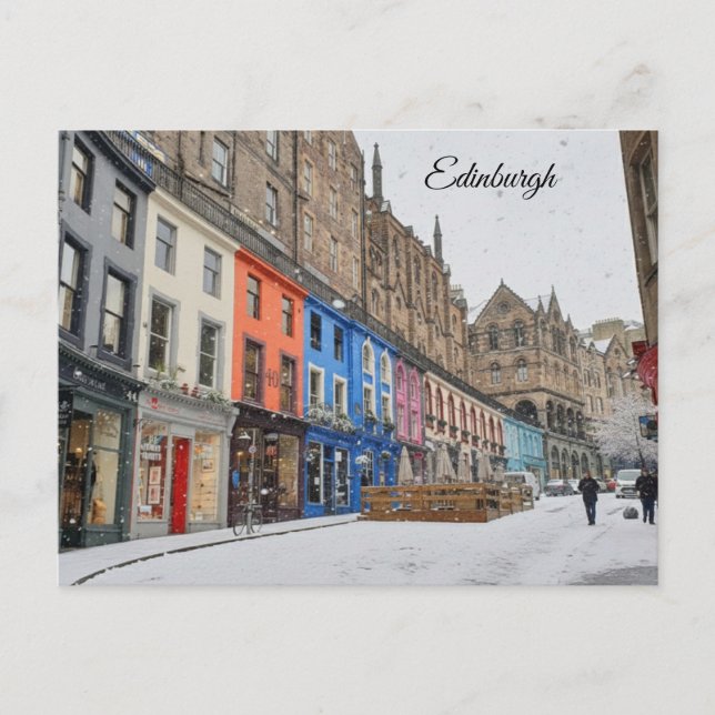 Edinburgh - Victoria Street Postcard (Front)