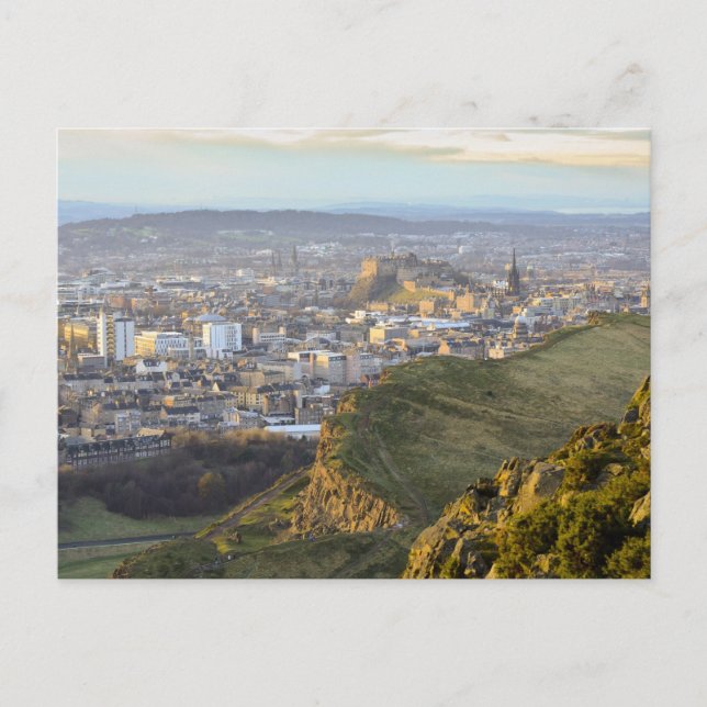Edinburgh vista from Calton Hill Postcard (Front)