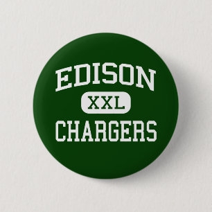 Edison - Chargers - High - Huntington Beach 2 Inch Round Button