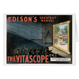 Edison le poster vintage reconstitué de Vitascope