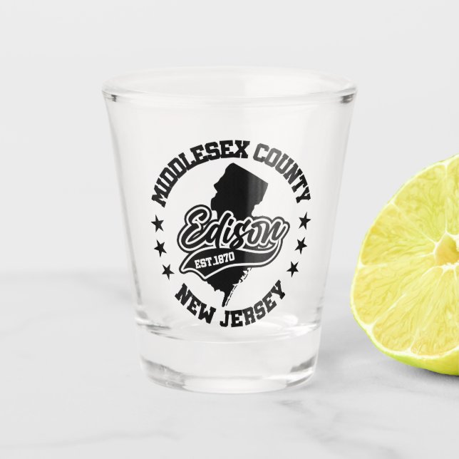 Edison,New Jersey Shot Glass (Front)