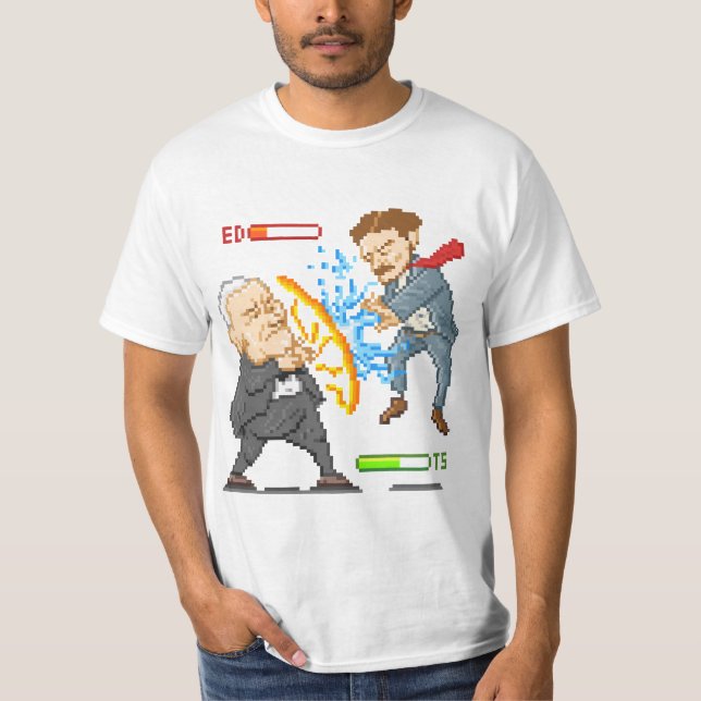 Edison Vs. Tesla T-Shirt (Front)