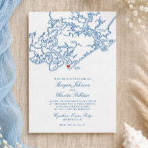 Edisto Beach Wedding Invitation | Edisto Island SC