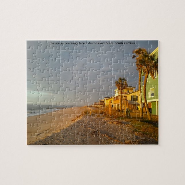 Edisto Island Beach Caroline du Sud. Jigsaw Puzzle (Horizontal)