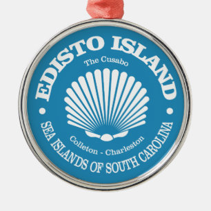 Edisto Island (seashell) Metal Ornament