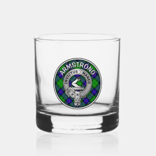 [EDIT] Clan Armstrong Crest & Tartan Whiskey Glass