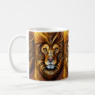 Edit/delete text - Amazingly Beautiful Golden Lion Coffee Mug