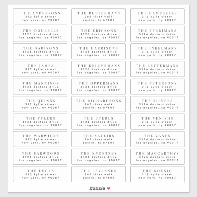 edit individual wedding guest address stamp (Sheet)