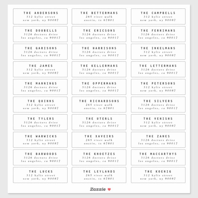 edit individual wedding guest address stamp (Sheet)