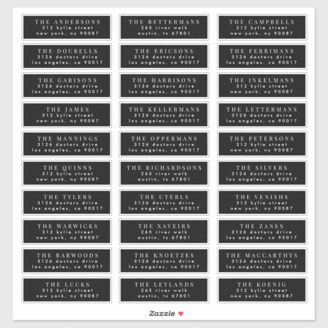 edit individual wedding guest address stamp (Sheet)