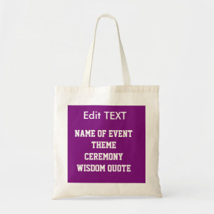 Edit replace TEXT IMAGE DIY Template budget TOTE Bag