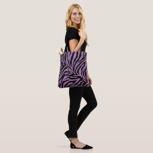 edit the background colour zebra tote bag