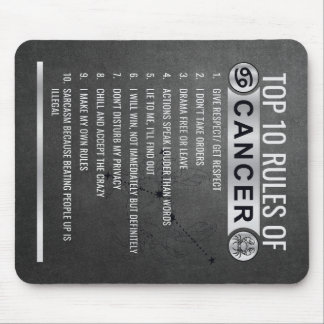 Editable 12 Zodiac Signs -Top 10 rules Mouse pads