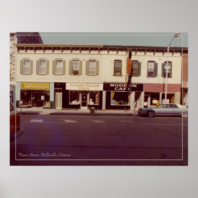 Editable 70s Canada Vintage Travel Poster (Front)