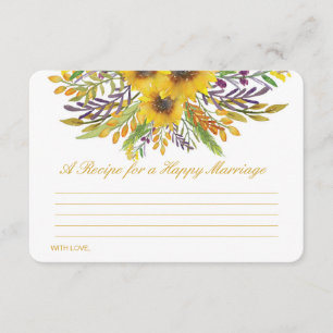 Editable a recipe for a happy marriage card