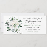 Editable Afternoon Tea Voucher 