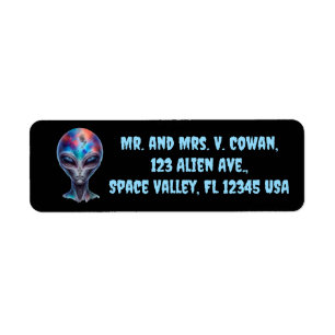 Editable Alien Being Return Address