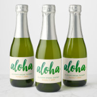 Editable Aloha Tropical Bridal Shower Mini