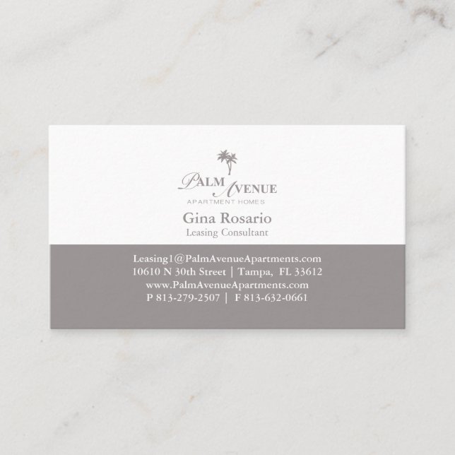 Editable Apartment Complex Business Card Template (Front)