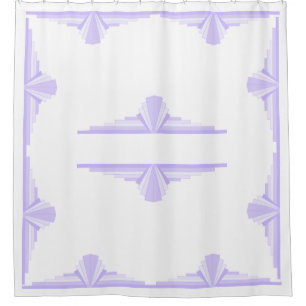 Editable Art Deco Pattern in Lilac