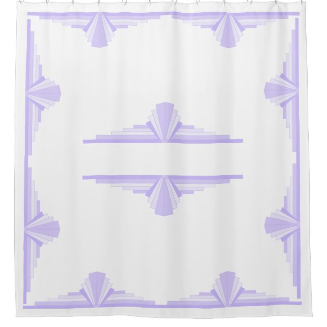 Editable Art Deco Pattern in Lilac (Front)