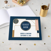 Editable Art Deco Wedding Invitation