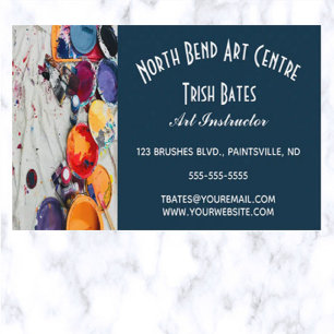 Editable Art Instructor Business Card
