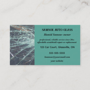 Editable Auto Glass Repair and Replacement Busines Business Card
