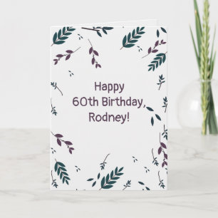 Editable Autumn Leaves Card