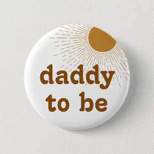 Editable Baby Shower Father To Be 2 Inch Round Button