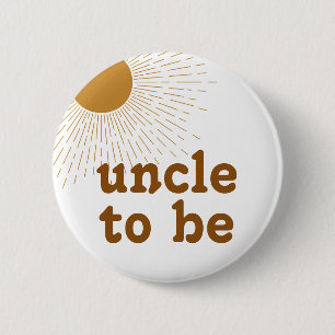 Editable Baby Shower Uncle To Be 2 Inch Round Button